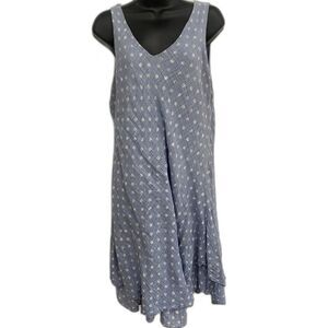 Charlie B Polka Dot Gauze Cotton Dress Sz XL Made In Italy Resortwear Sundress